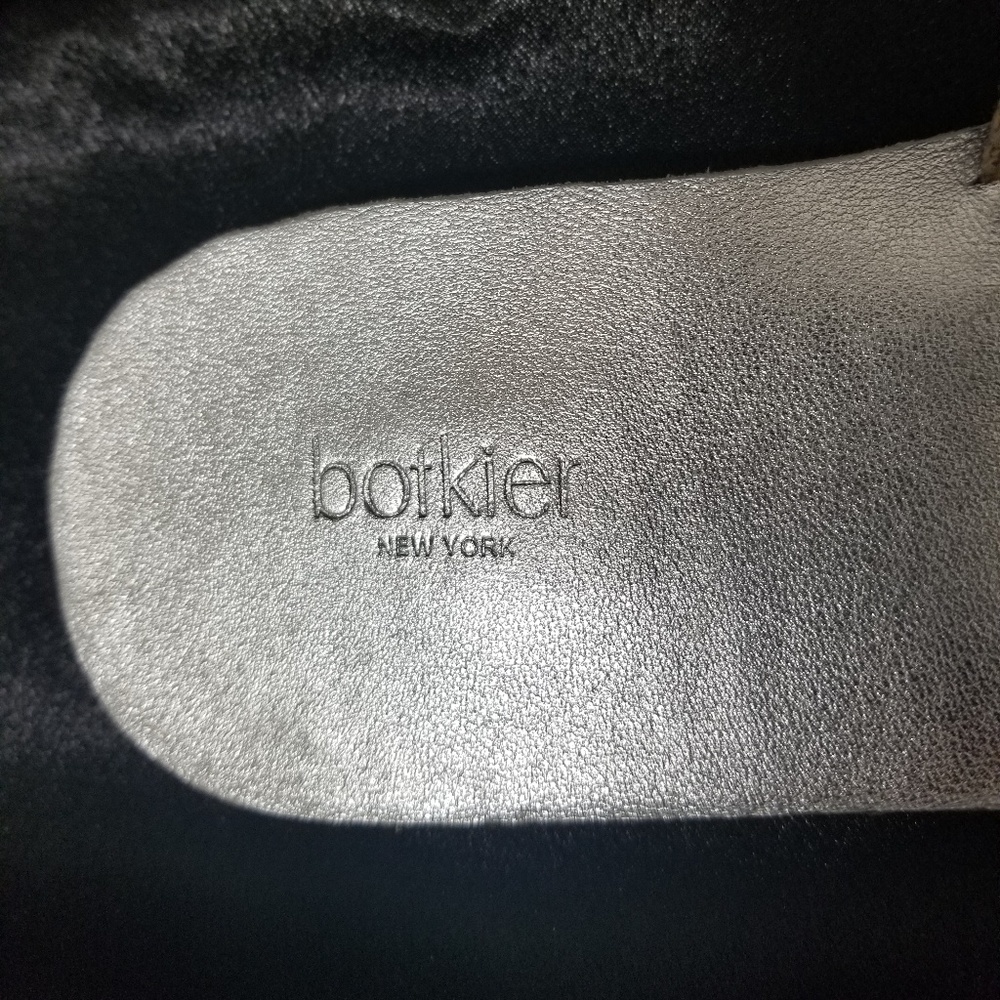 Botkier New York ALANA Linen & Crystal Jeweled Slide Sandals Sz 5½ NWT - Picture 2 of 9